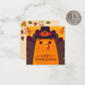 Prettig Thanksgiving Notitiekaartje (Voorkant / Achterkant in situ)