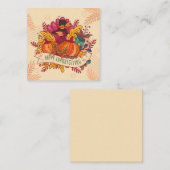 Prettig Thanksgiving Notitiekaartje (Voorkant / Achterkant)