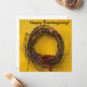 Prettig Thanksgiving! Notitiekaartje (Voorkant / Achterkant in situ)