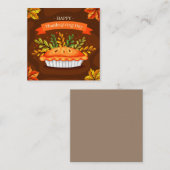 Prettig Thanksgiving Notitiekaartje (Voorkant / Achterkant)