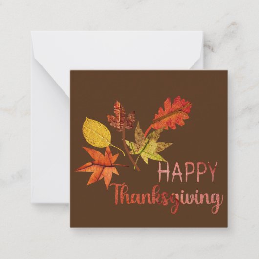 Prettig Thanksgiving Notitiekaartje (Voorkant)