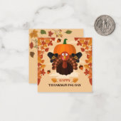 Prettig Thanksgiving Notitiekaartje (Voorkant / Achterkant in situ)