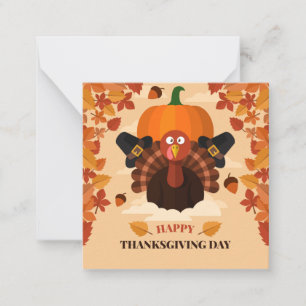 Prettig Thanksgiving Notitiekaartje