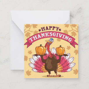 Prettig Thanksgiving Notitiekaartje