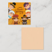 Prettig Thanksgiving Notitiekaartje (Voorkant / Achterkant)