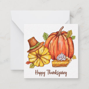 Prettig Thanksgiving Notitiekaartje