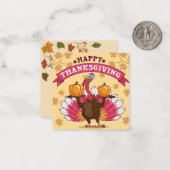 Prettig Thanksgiving Notitiekaartje (Voorkant / Achterkant in situ)