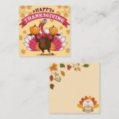 Prettig Thanksgiving Notitiekaartje (Voorkant / Achterkant)