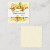 Prettig Thanksgiving Notitiekaartje (Voorkant / Achterkant)
