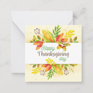 Prettig Thanksgiving Notitiekaartje