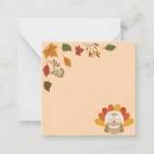 Prettig Thanksgiving Notitiekaartje (Achterkant)