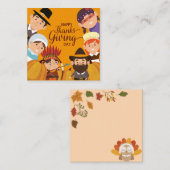 Prettig Thanksgiving Notitiekaartje (Voorkant / Achterkant)