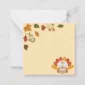 Prettig Thanksgiving Notitiekaartje (Achterkant)