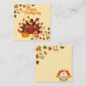 Prettig Thanksgiving Notitiekaartje (Voorkant / Achterkant)