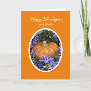 Prettig Thanksgiving over de Miles Pompoen Kaart