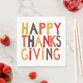 Prettig Thanksgiving! Papieren Beker Servet (Insitu)