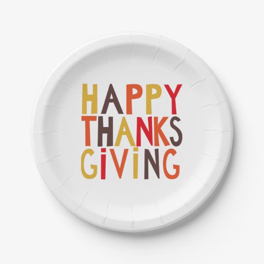 Prettig Thanksgiving! Papieren bord (Voorkant)