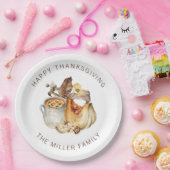 Prettig Thanksgiving Papieren Bordje (Feest)