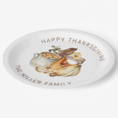 Prettig Thanksgiving Papieren Bordje (Gekanteld)
