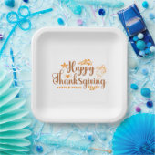 Prettig Thanksgiving Papieren Bordje (Feest)