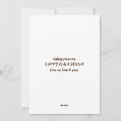 Prettig Thanksgiving PERKY VOOR KALKOEN Christian Feestdagenkaart (Achterkant)