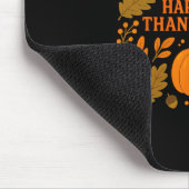Prettig Thanksgiving Pompoen Herfstbladeren Oogst Muismat (Hoek)