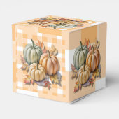Prettig Thanksgiving Pompoenen & Herfstbladeren Bedankdoosjes (Achterkant)