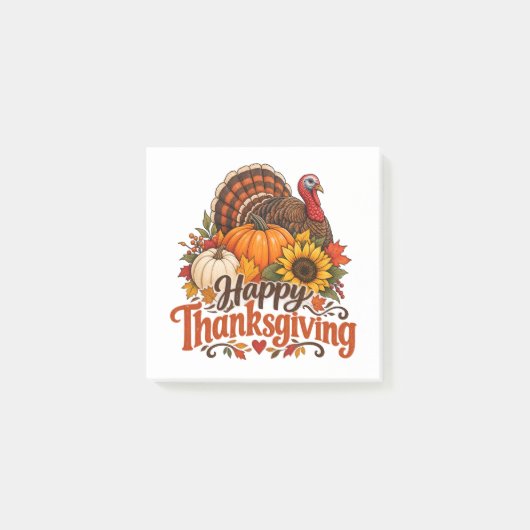 Prettig Thanksgiving Post-it® Notes (Voorkant)