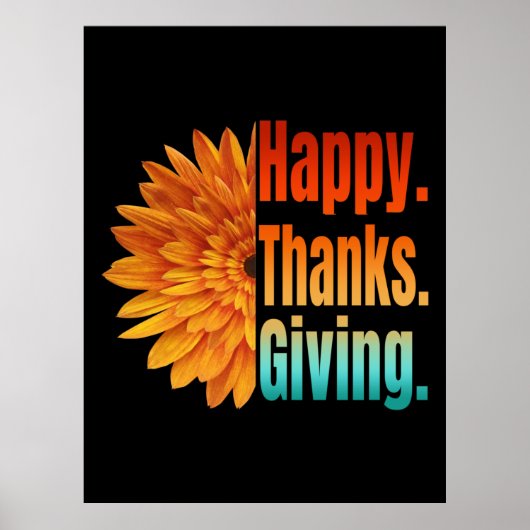 Prettig Thanksgiving Poster (Voorkant)
