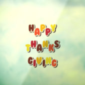 Prettig Thanksgiving Raamsticker (Vel 3)
