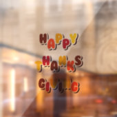 Prettig Thanksgiving Raamsticker (Vel 2)