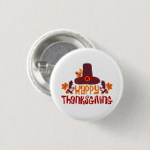 Prettig Thanksgiving Ronde Button 3,2 Cm (Voorkant /achterkant)