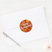 Prettig Thanksgiving Ronde Sticker (Envelop)