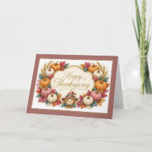 Prettig Thanksgiving Roze en Witte Pompoenen