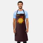 Prettig Thanksgiving Schort (Gedragen)