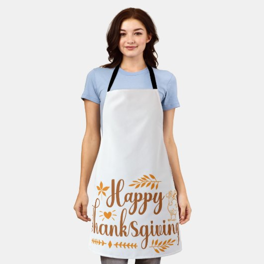 Prettig Thanksgiving Schort (Gedragen)