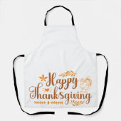 Prettig Thanksgiving Schort (Voorkant)