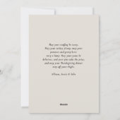 "Prettig Thanksgiving" Script Lettertype, 1 Foto Feestdagenkaart (Achterkant)