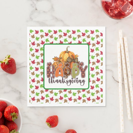 Prettig Thanksgiving  Servet (Insitu)