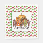 Prettig Thanksgiving  Servet (Voorkant)