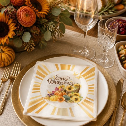 Prettig Thanksgiving Servet