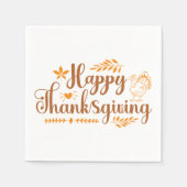 Prettig Thanksgiving Servet (Voorkant)