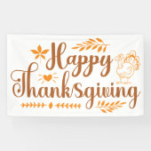 Prettig Thanksgiving Spandoek (Horizontaal)