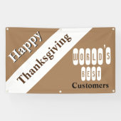 Prettig Thanksgiving Spandoek (Horizontaal)