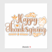 Prettig Thanksgiving Sticker (Vel)