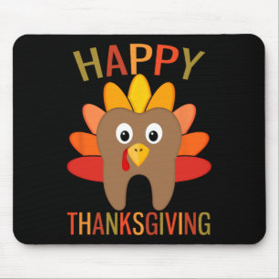 Prettig Thanksgiving Tand Tandarts Kalkoen Tandart Muismat