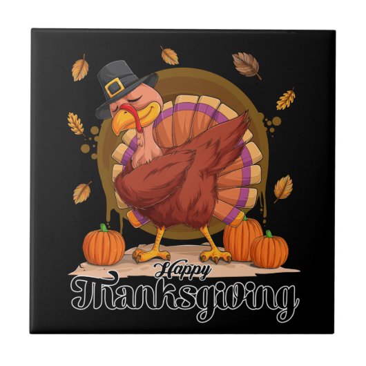 Prettig Thanksgiving  Tegeltje (Voorkant)