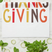 Prettig Thanksgiving! Theedoek (Gevouwen)
