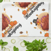 Prettig Thanksgiving Theedoek (Gevouwen)