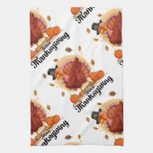Prettig Thanksgiving Theedoek (Verticaal)